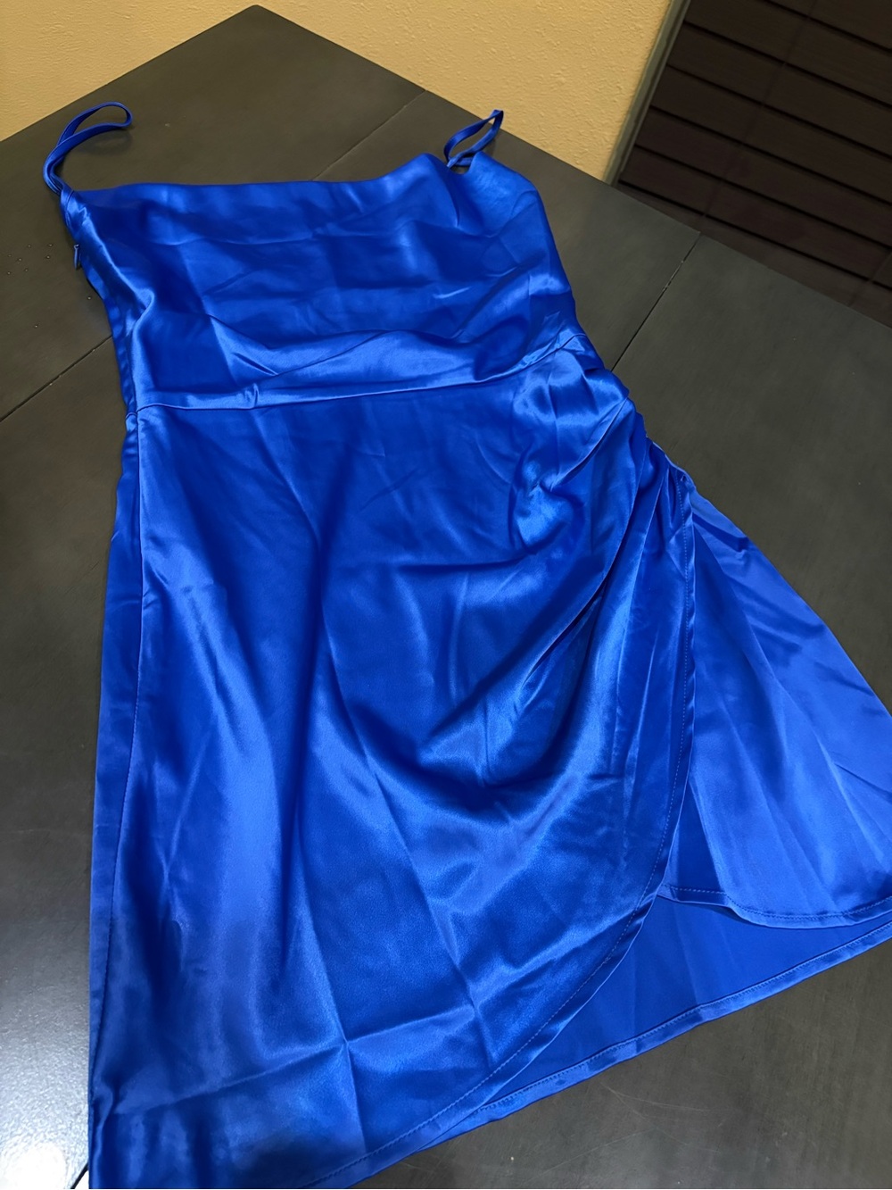 Women's Akira Royal Blue Satin
Mini Dress, Size M